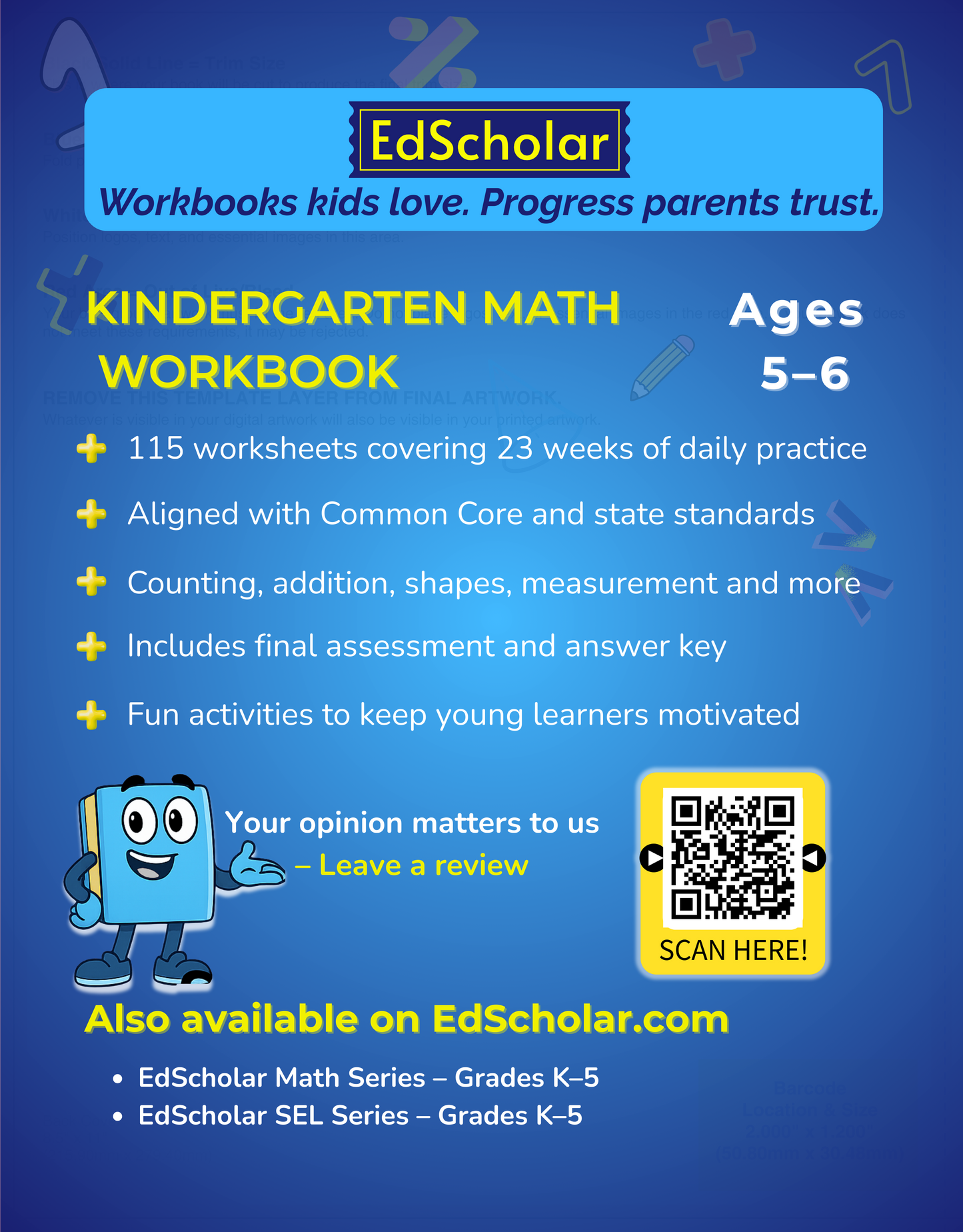 Kindergarten Math Workbook: Fun Math Activities to Build Key Kindergarten Skills — Daily Practice | 23 Weeks | 115 Worksheets